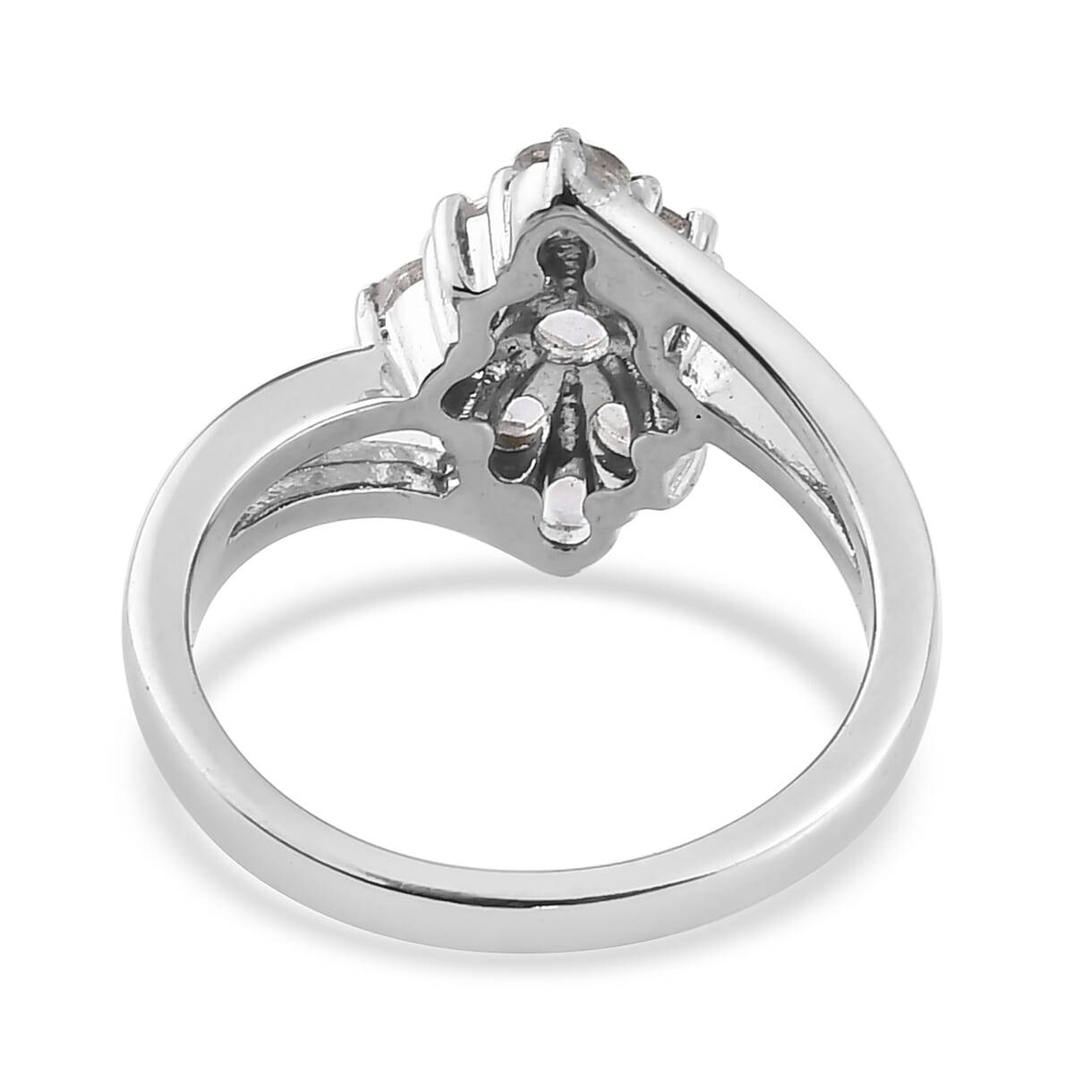 Brazilian Petalite Elongated Ring in Stainless Steel (Size 7.0) 0.85 ctw | Tarnish-Free, Waterproof, Sweat Proof Jewelry image number 4