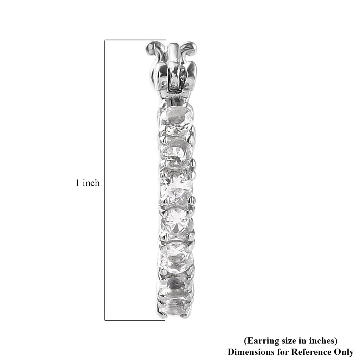 Brazilian Petalite Hoop Earrings in Stainless Steel 1.00 ctw , Tarnish-Free, Waterproof, Sweat Proof Jewelry