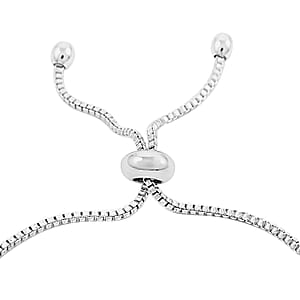 Mosaic Style Multi Color Zircon Air Balloon Bolo Bracelet in Silvertone