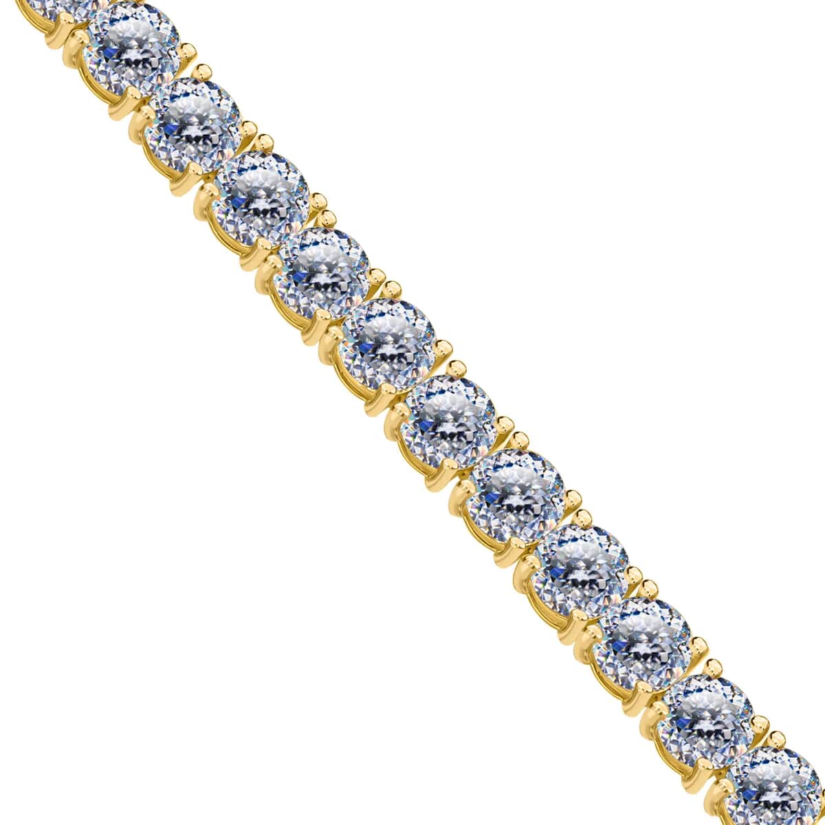 Moissanite Tennis Bracelet for Women in Vermeil Yellow Gold Over Sterling Silver, Wedding, Anniversary Gift for Her (7.25 In) 15.90 ctw image number 5