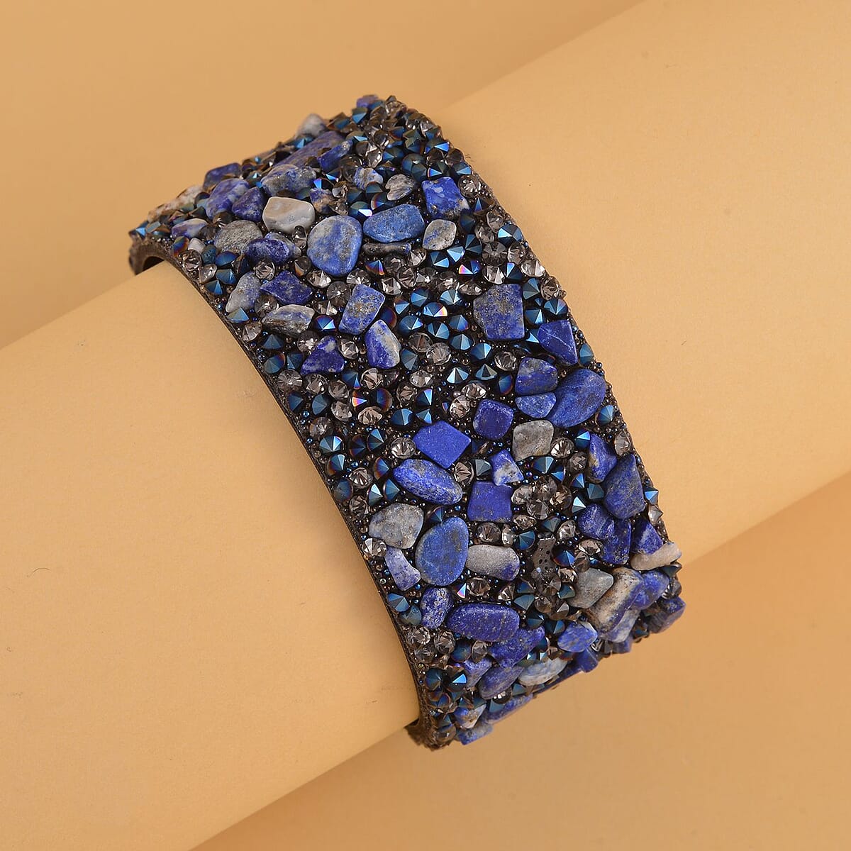 Buy Blue and Gray Austrian Crystal, Lapis Lazuli, Simulated  display picture 3