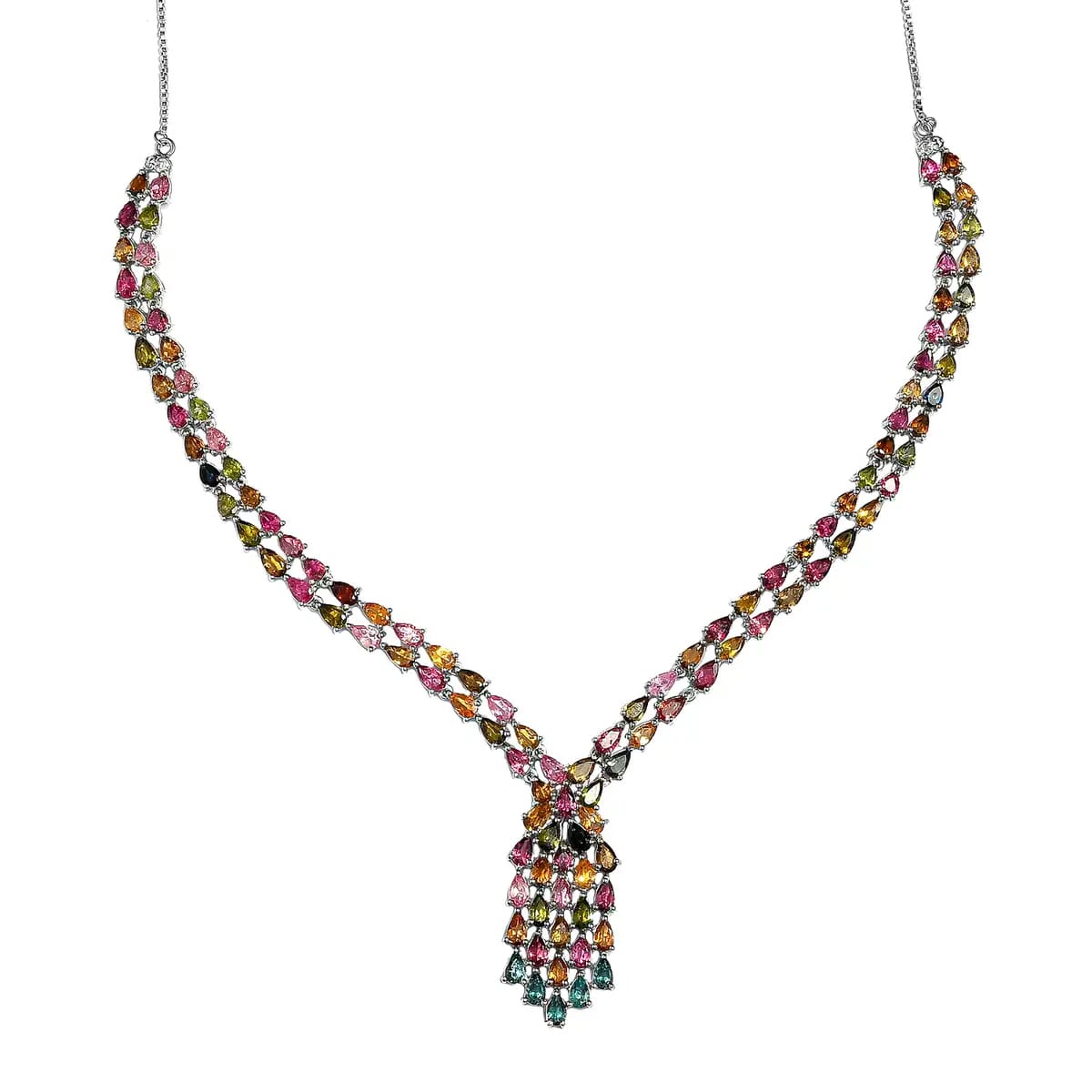 Multi tourmaline store necklace