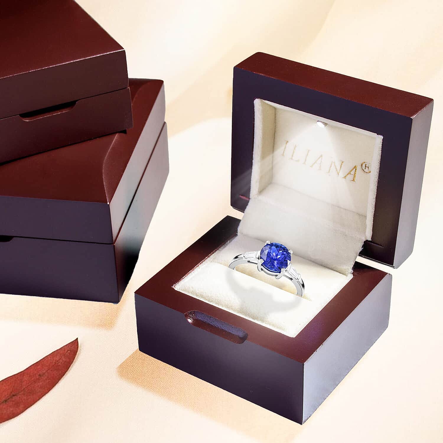 Certified and Appraised Iliana 18K White Gold AAA Tanzanite, Diamond 2.30 ctw Ring, Wedding Ring For Her, Promise Rings 3.41 Grams (Size 10)