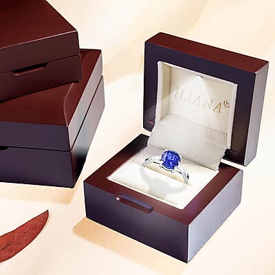 Certified and Appraised Iliana 18K White Gold AAA Tanzanite, Diamond 2.30 ctw Ring, Wedding Ring For Her, Promise Rings 3.41 Grams (Size 10)