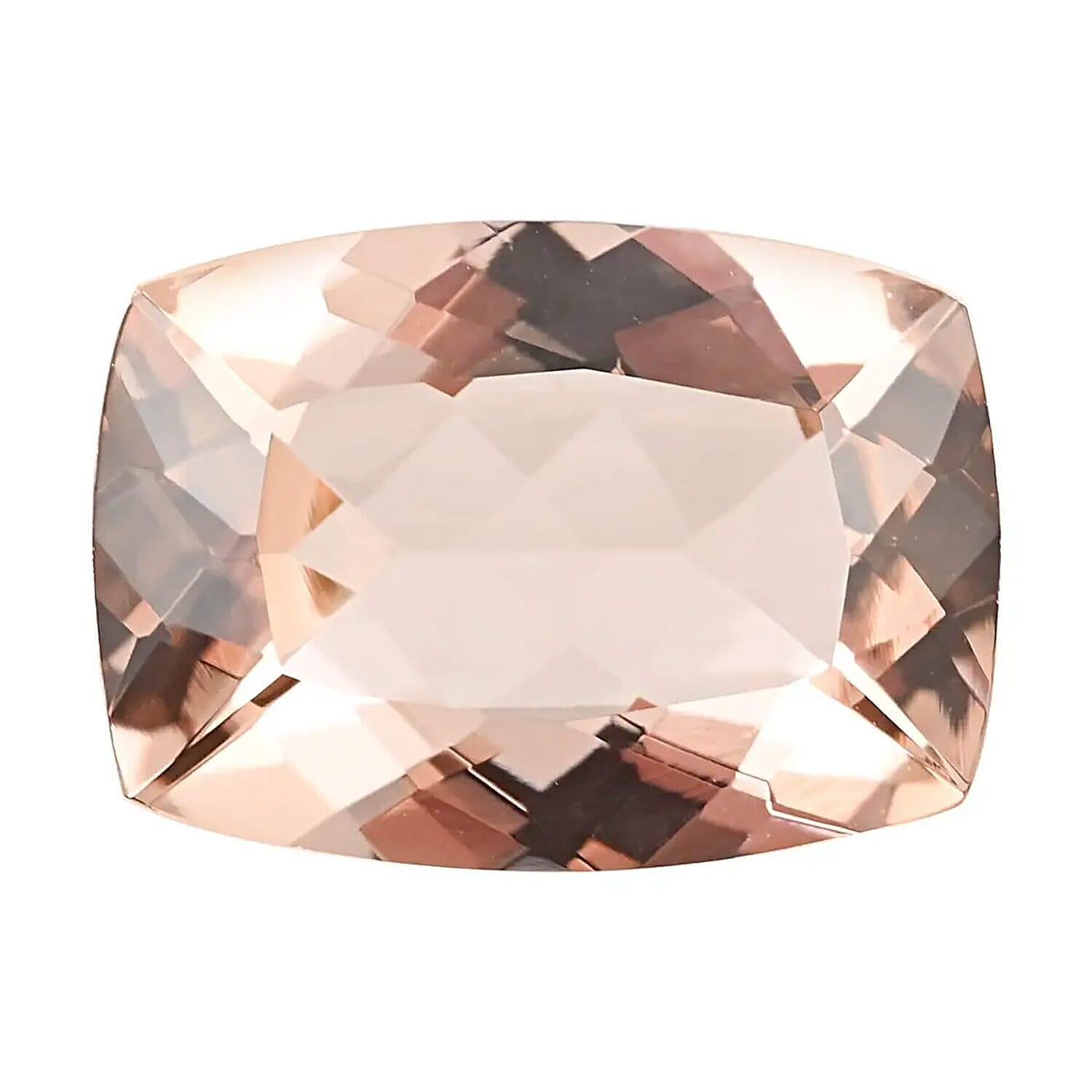 Certified and Appraised AAAA Marropino Morganite (Cushion) 5.00 ctw