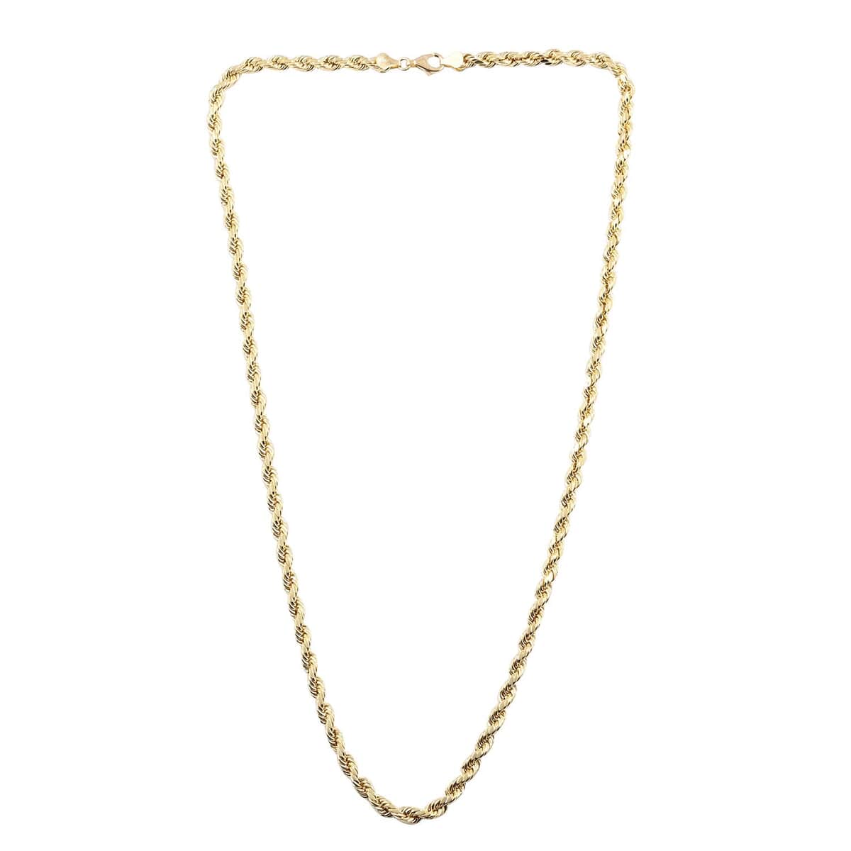 New York Closeout 14K Yellow Gold 5.5mm Rope Necklace 26 Inches 14.5 Grams image number 1