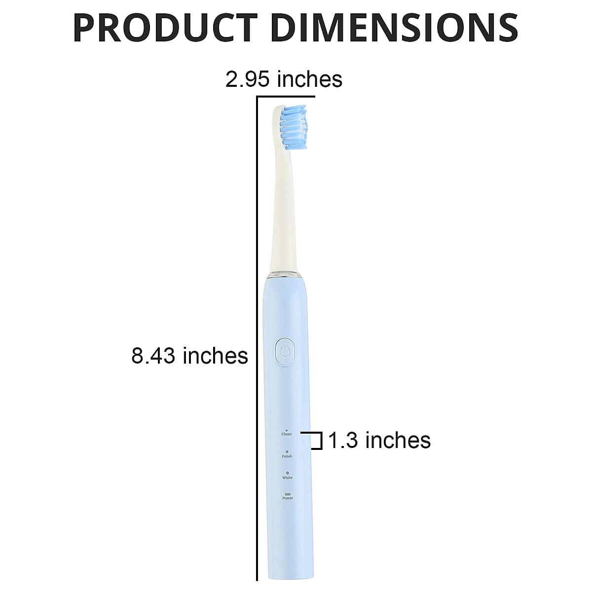 Fine Life Products Sonic Electric Toothbrush with 4 Brush Head - Black image number 4