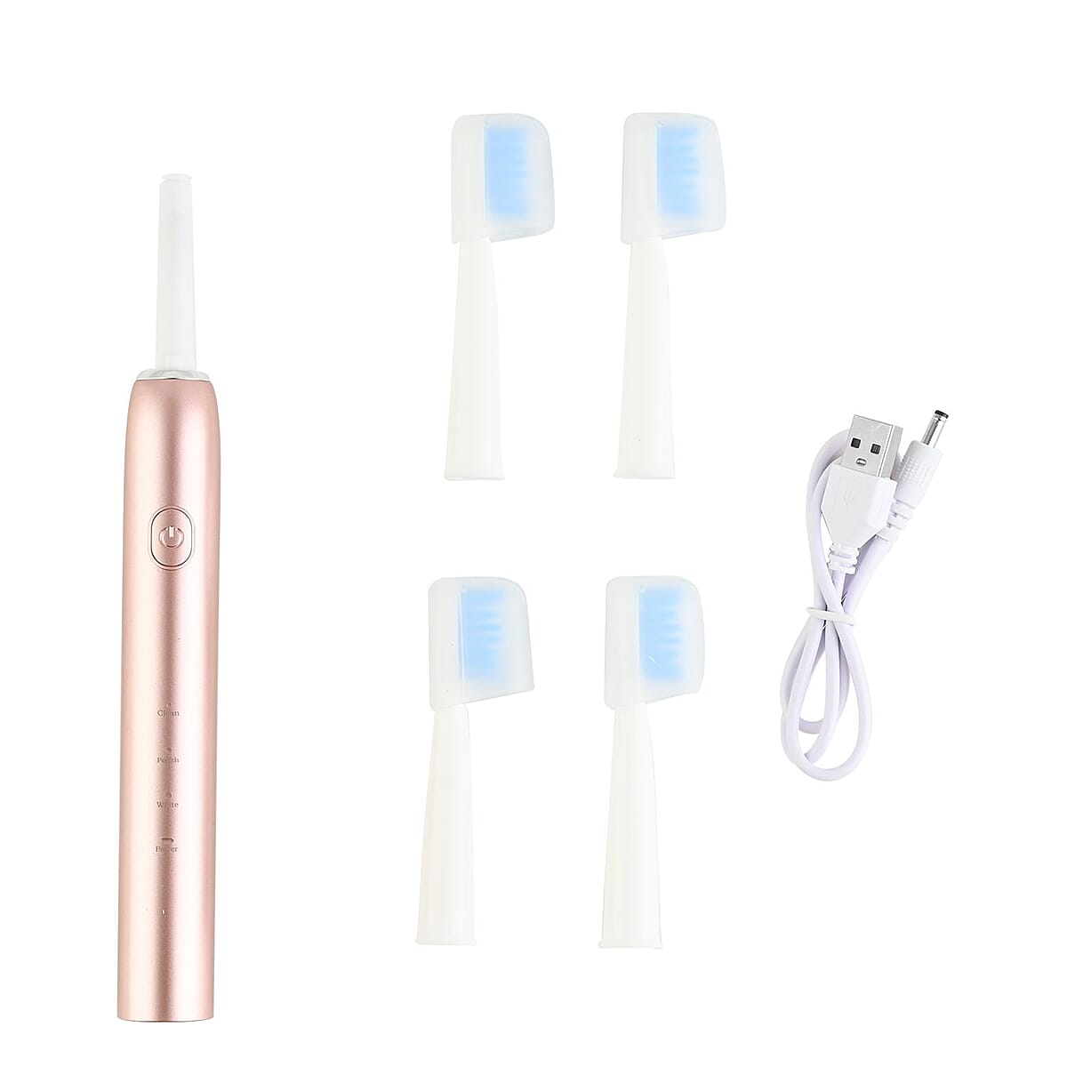 Fine Life Products Sonic Electric Toothbrush with 4 Brush Head - Rose Gold image number 6