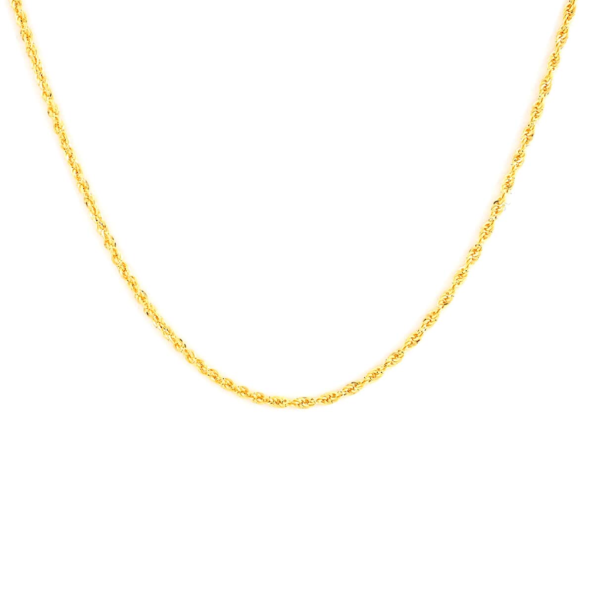 New York Closeout 10K Yellow Gold 2.5mm Rope Chain Necklace 24 Inches 3.50 Grams image number 0