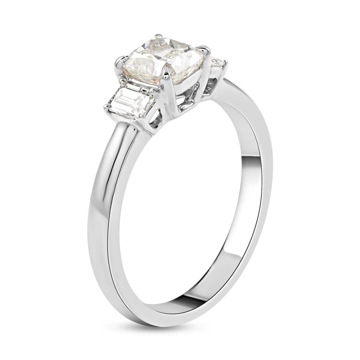 14K White Gold SI Diamond Engagement Ring 3.5 Grams 1.35 ctw image number 3