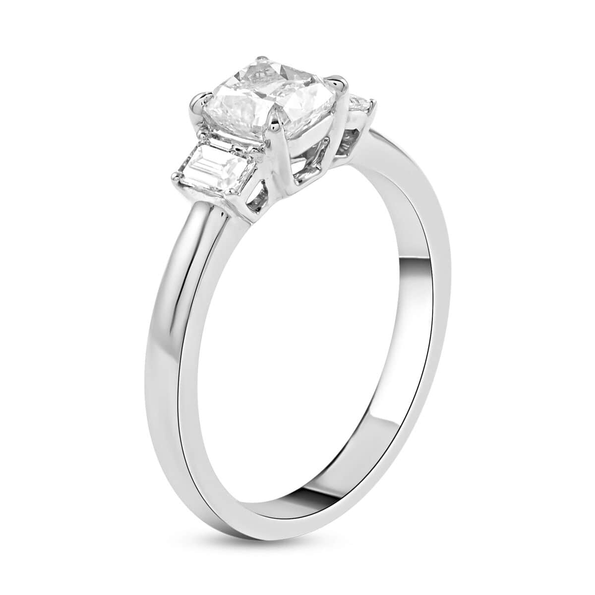 14K White Gold H VS2 Diamond Engagement Ring (Size 7.0) 1.35 ctw image number 3