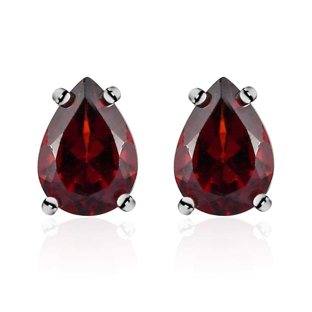Brazilian Smoky Quartz Solitaire Stud Earrings in Sterling Silver 1.35 ctw image number 0