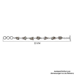 Meteorite 108.50 ctw Bracelet in Sterling Silver (7.50 In)