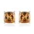 Brazilian Citrine Solitaire Stud Earrings in Sterling Silver 1.25 ctw image number 0