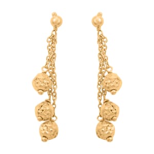 14K Yellow Gold Over Sterling Silver Earrings 1.85 Grams