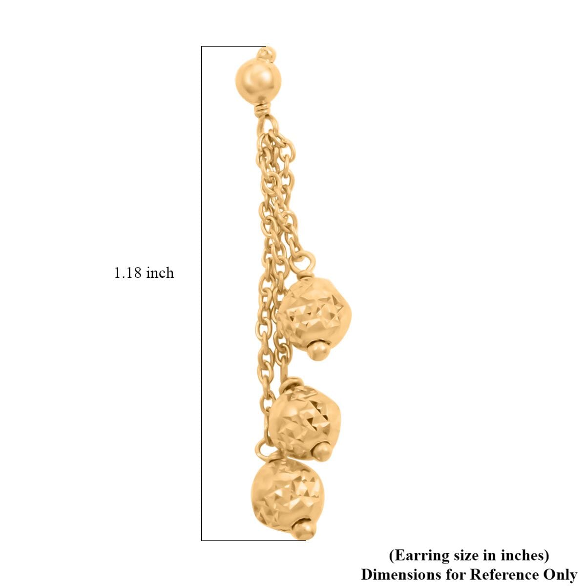 14K Yellow Gold Over Sterling Silver Earrings 1.85 Grams image number 4