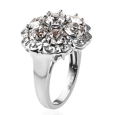 Karis White Crystal Ring in Platinum Bond (Size 10.0) 2.65 ctw
