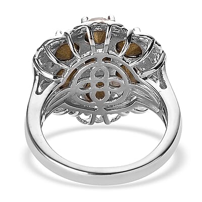 Karis White Crystal Ring in Platinum Bond (Size 10.0) 2.65 ctw