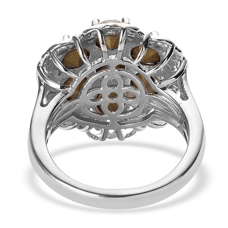Karis White Crystal Ring in Platinum Bond (Size 5.0) 2.65 ctw