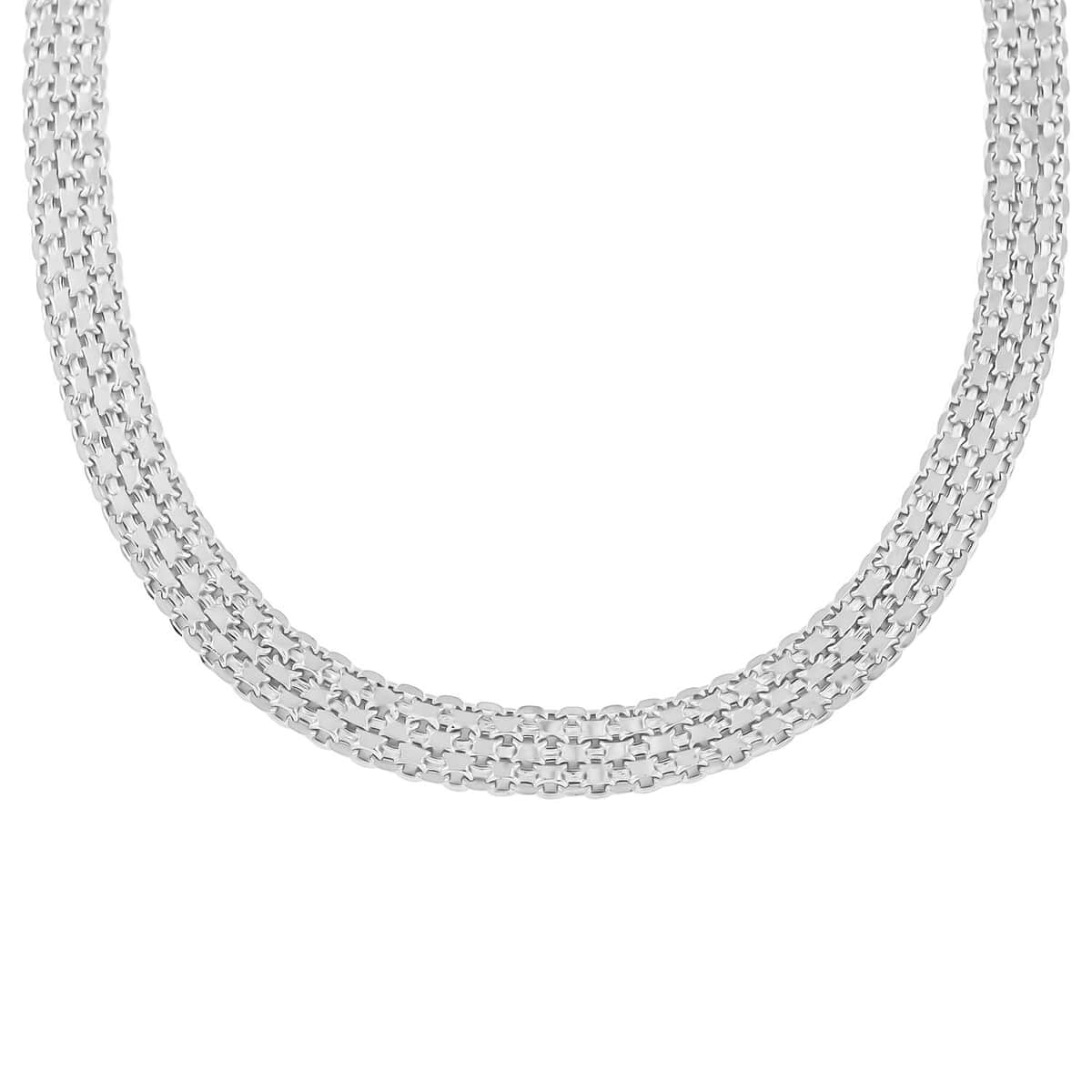 Sterling Silver 9.3mm Flat Link Necklace (20 Inches) (22.60 g) image number 0