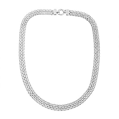Sterling Silver 9.3mm Flat Link Necklace 20 Inches 22.60 Grams