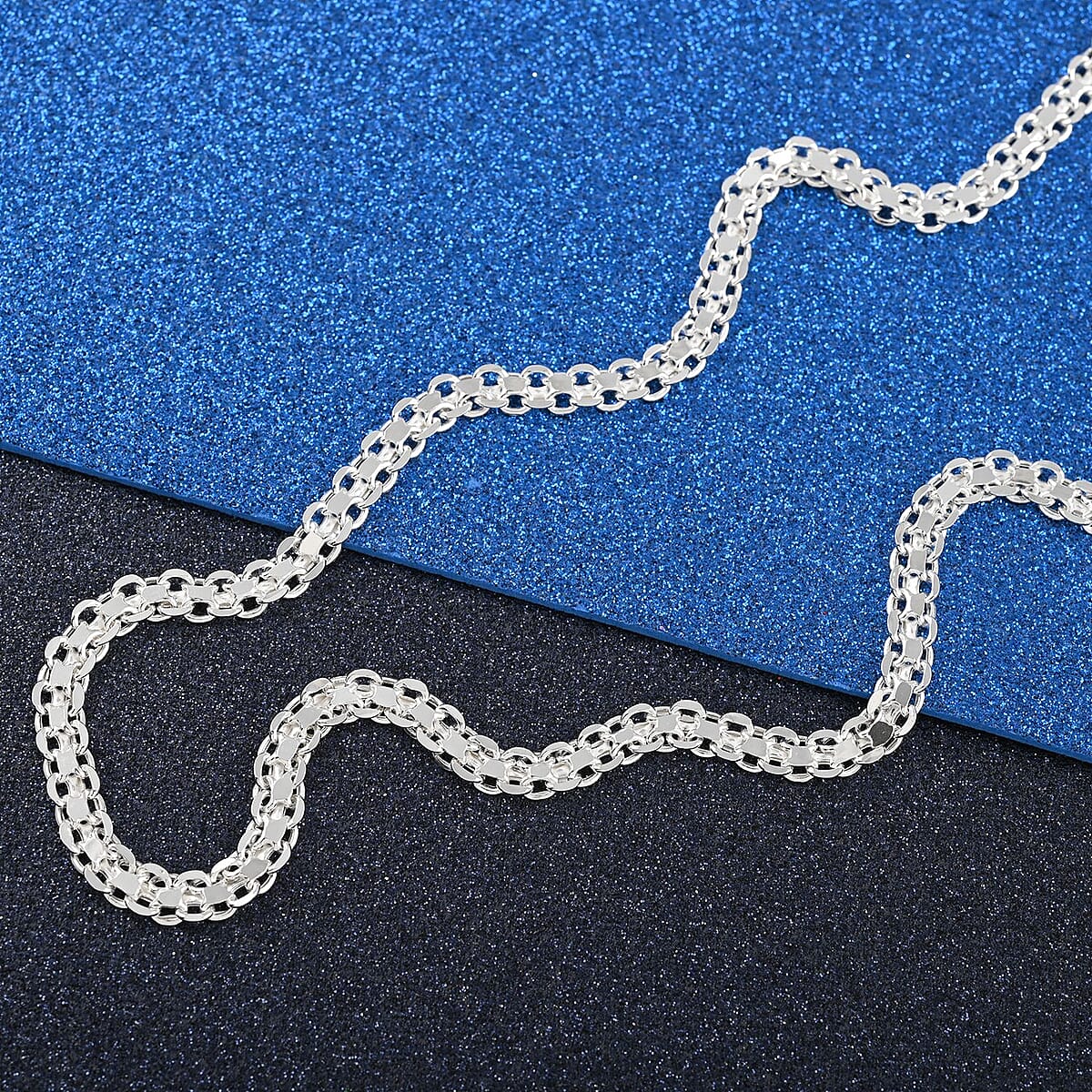 14K Yellow Gold Over Sterling Silver 5mm Double Strand Rolo Necklace 20 Inches 10.40 Grams image number 1