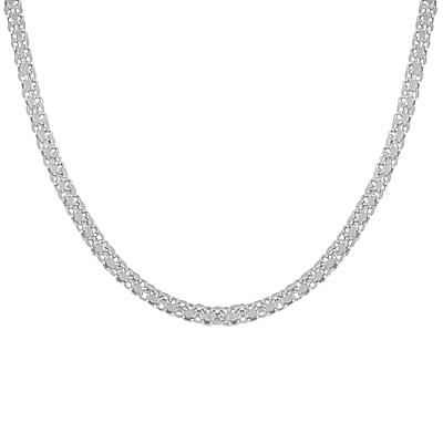 Sterling Silver 5mm Double Strand Rolo Necklace 20 Inches 10.40 Grams