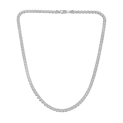 Sterling Silver 5mm Double Strand Rolo Necklace 20 Inches 10.40 Grams