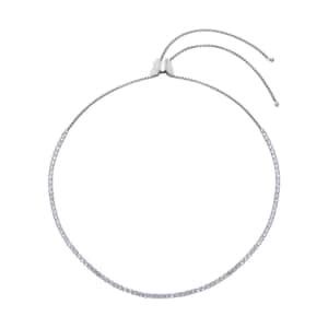 Simulated Diamond Multi-Wear Butterfly Slider Bolo Tennis Necklace (15-33 Inches) in Stainless Steel