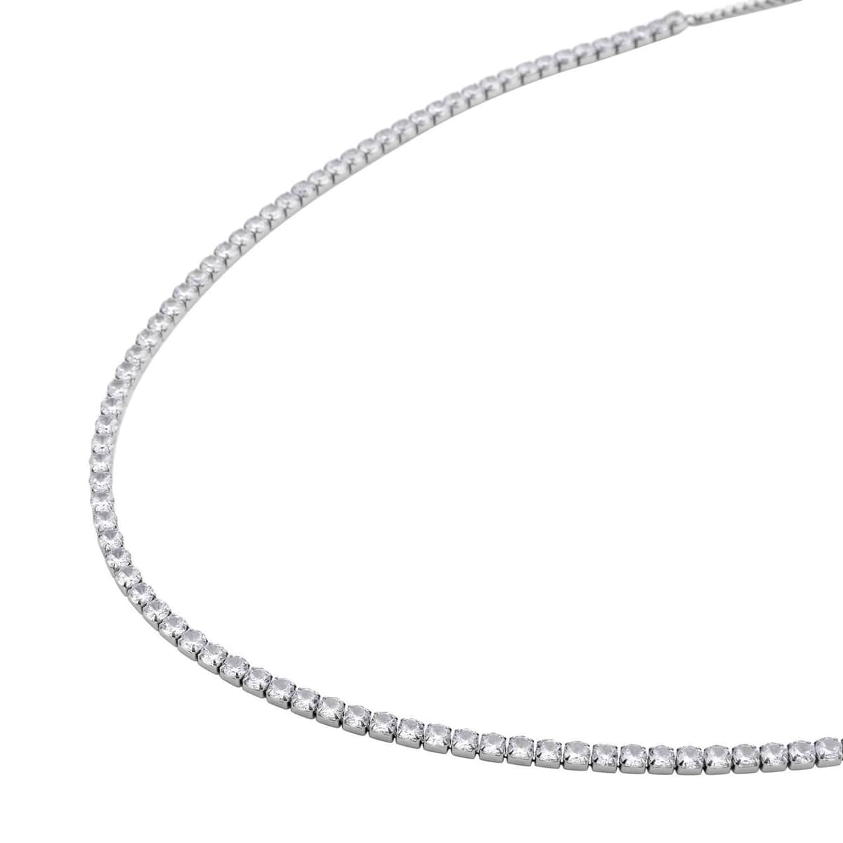 Simulated Diamond Multi-Wear Butterfly Slider Bolo Tennis Necklace (15-33 Inches) in Stainless Steel image number 2