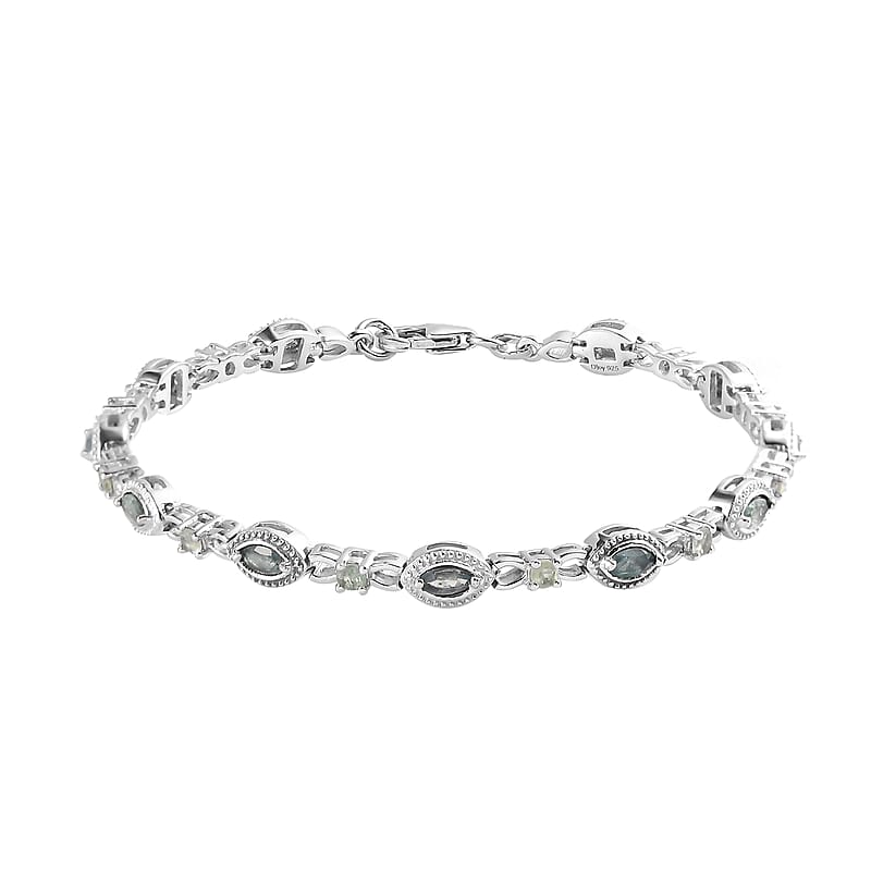 Narsipatnam Alexandrite Bracelet in Platinum Over Sterling Silver (7.25 In) 2.20 ctw