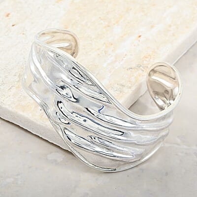 Sterling Silver Cuff Bracelet (7.0 In) 29.50 Grams