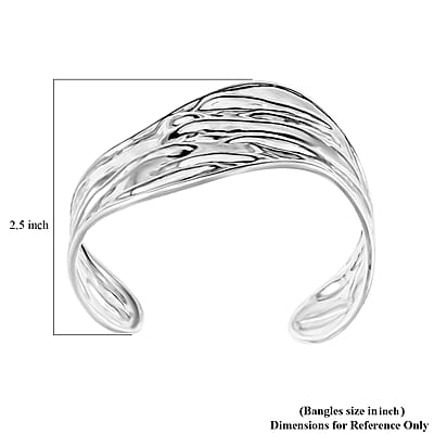 Sterling Silver Cuff Bracelet (7.0 In) 29.50 Grams