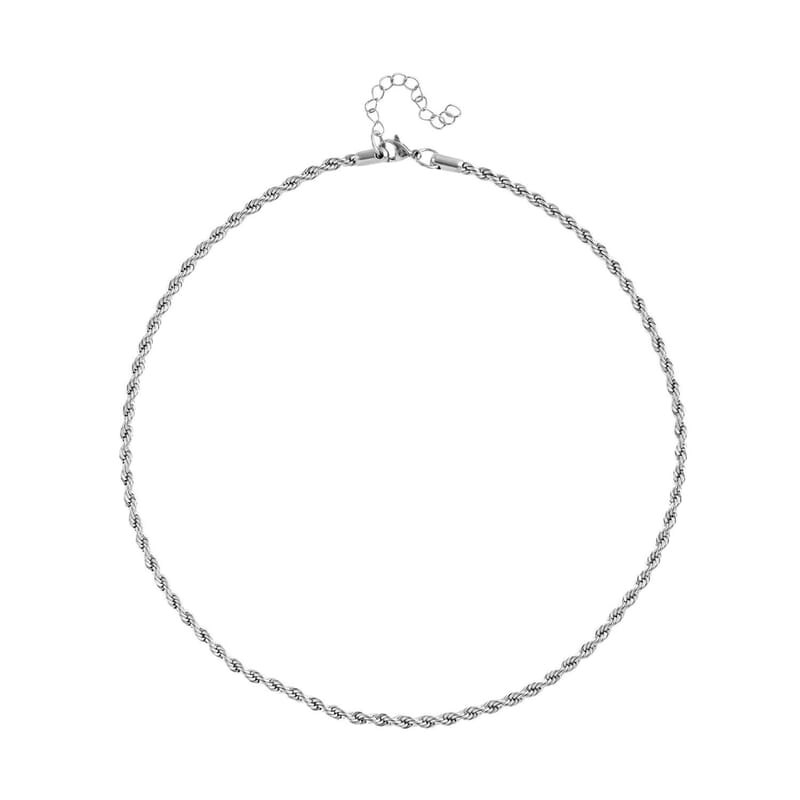 Round Net Necklace (20-22 Inches) in Stainless Steel (19.50 g) , Tarnish-Free, Waterproof, Sweat Proof Jewelry