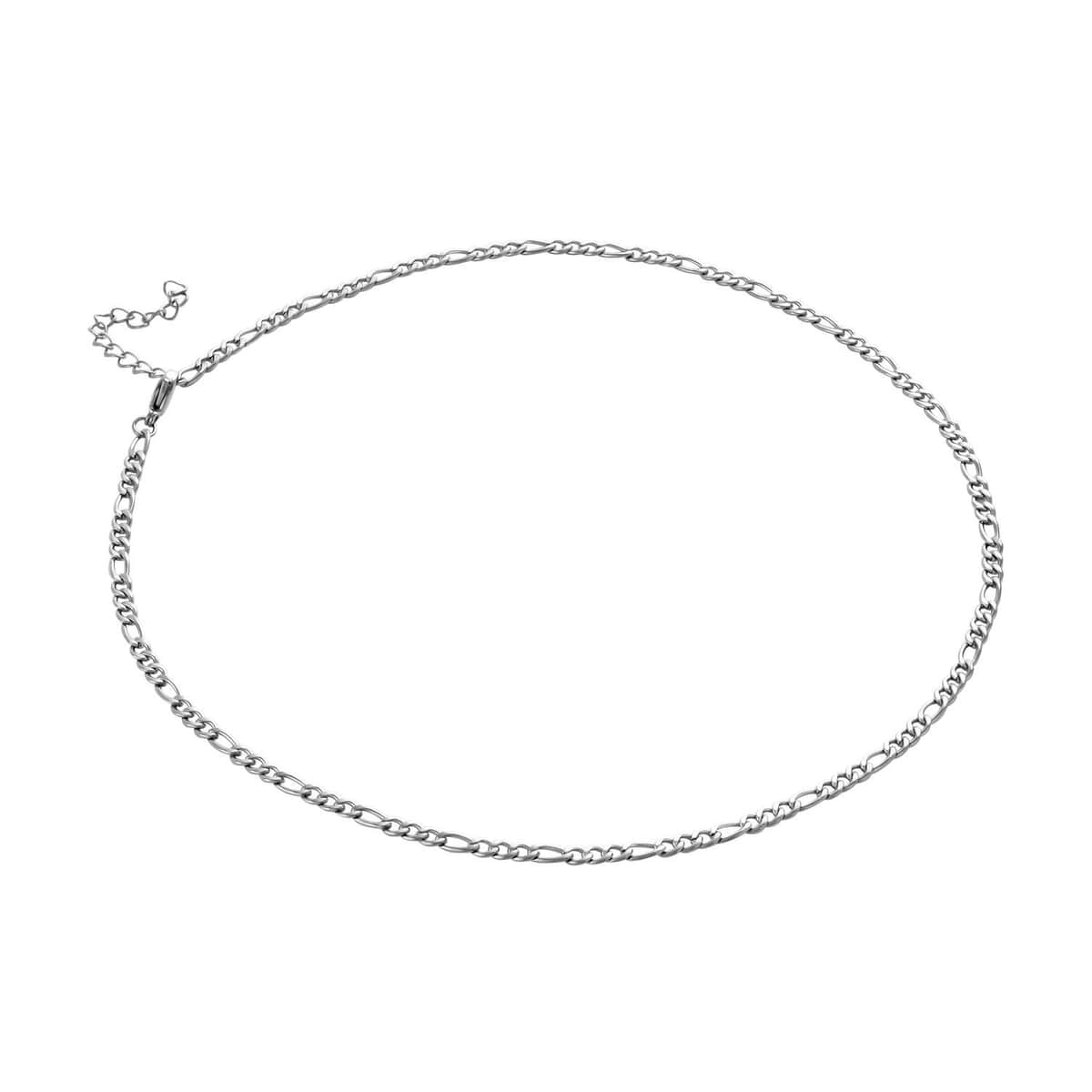 Figaro Necklace 19.5 Inches in Stainless Steel image number 2