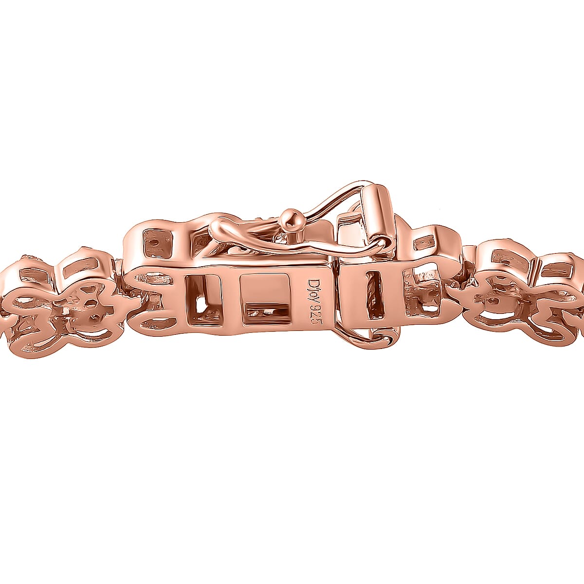 Natural Pink Diamond Bracelet in Vermeil RG Over Sterling Silver, Natural Diamond, Anniversary Gifts (6.50 In) 1.50 ctw image number 3
