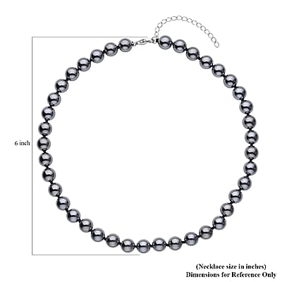 Terahertz 250.00 ctw Necklace in Rhodium Over Sterling Silver, Silver Princess Necklace For Women 18-20 Inches with Magnetic Lock
