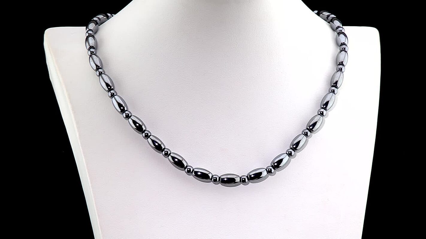 Doorbuster Terahertz Trapezoid 10mm Necklace 18 Inches in Rhodium Over Sterling Silver 250.00 ctw