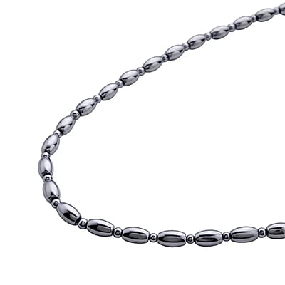 Terahertz 132.50 ctw Barrel and Beaded Necklace in Rhodium Over Sterling Silver, Silver Princess Necklace For Women (18-20 Inches)
