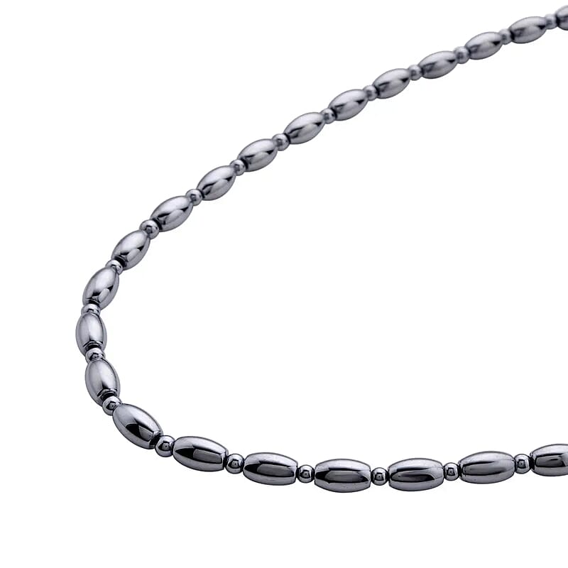 Terahertz 132.50 ctw Barrel and Beaded Necklace in Rhodium Over Sterling Silver, Silver Princess Necklace For Women (18-20 Inches)