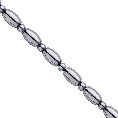 Terahertz 132.50 ctw Barrel and Beaded Necklace in Rhodium Over Sterling Silver, Silver Princess Necklace For Women (18-20 Inches)