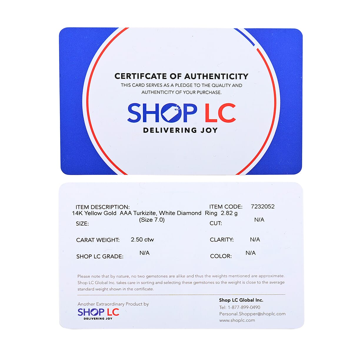 AAA Turkizite and Diamond 2.70 ctw Ring in 14K Yellow Gold (Size 10.0) image number 6