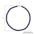 Lapis Lazuli Beaded Necklace (20 Inches) in Stainless Steel 225.00 ctw | Tarnish-Free, Waterproof, Sweat Proof Jewelry image number 4