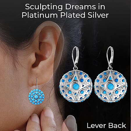 Sleeping Beauty Turquoise / 925 Silver / Platinum Overlay - Product card gallery slide 3 (10176909476153)
