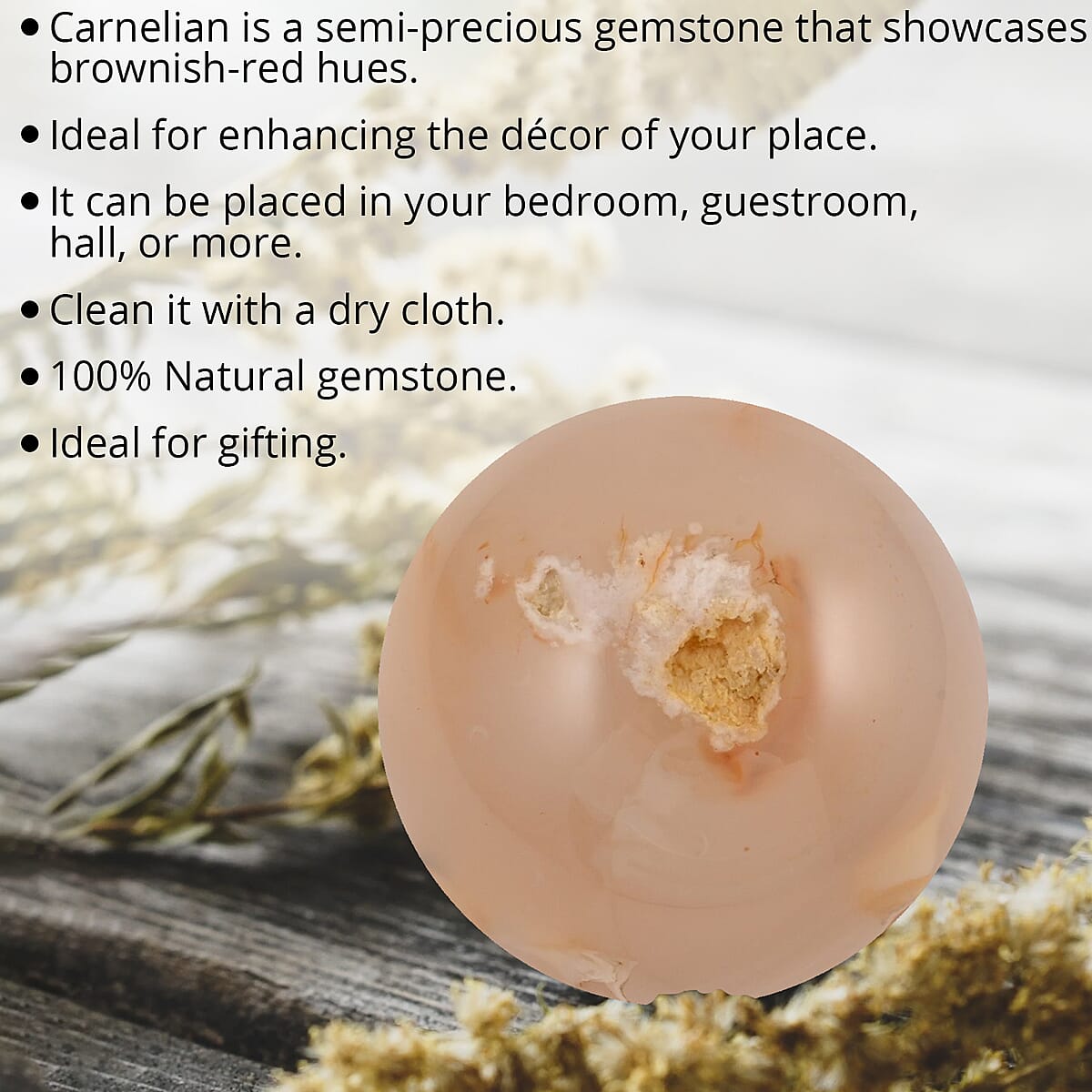 Carnelian Sphere -S (Approx 1120 ctw) image number 2