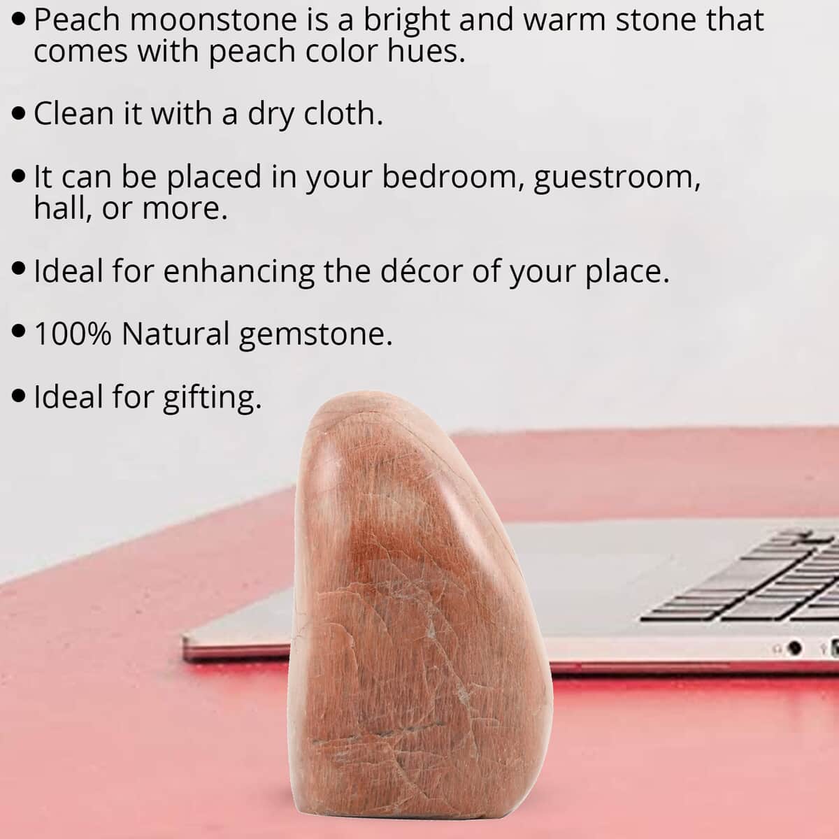 Peach Moonstone Free Form -L (Approx 3915 ctw) image number 2