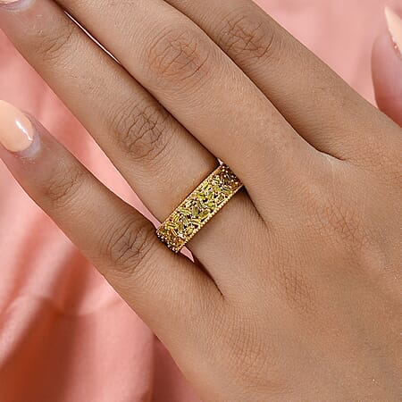Yellow Diamond in Yellow Gold Vermeil / 6 - Product card gallery slide 3 (10176910852409)