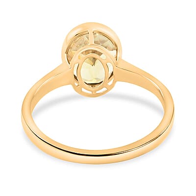AAA Turkizite 3.15 ctw Solitaire Ring in 14K Yellow Gold (Size 8.0)