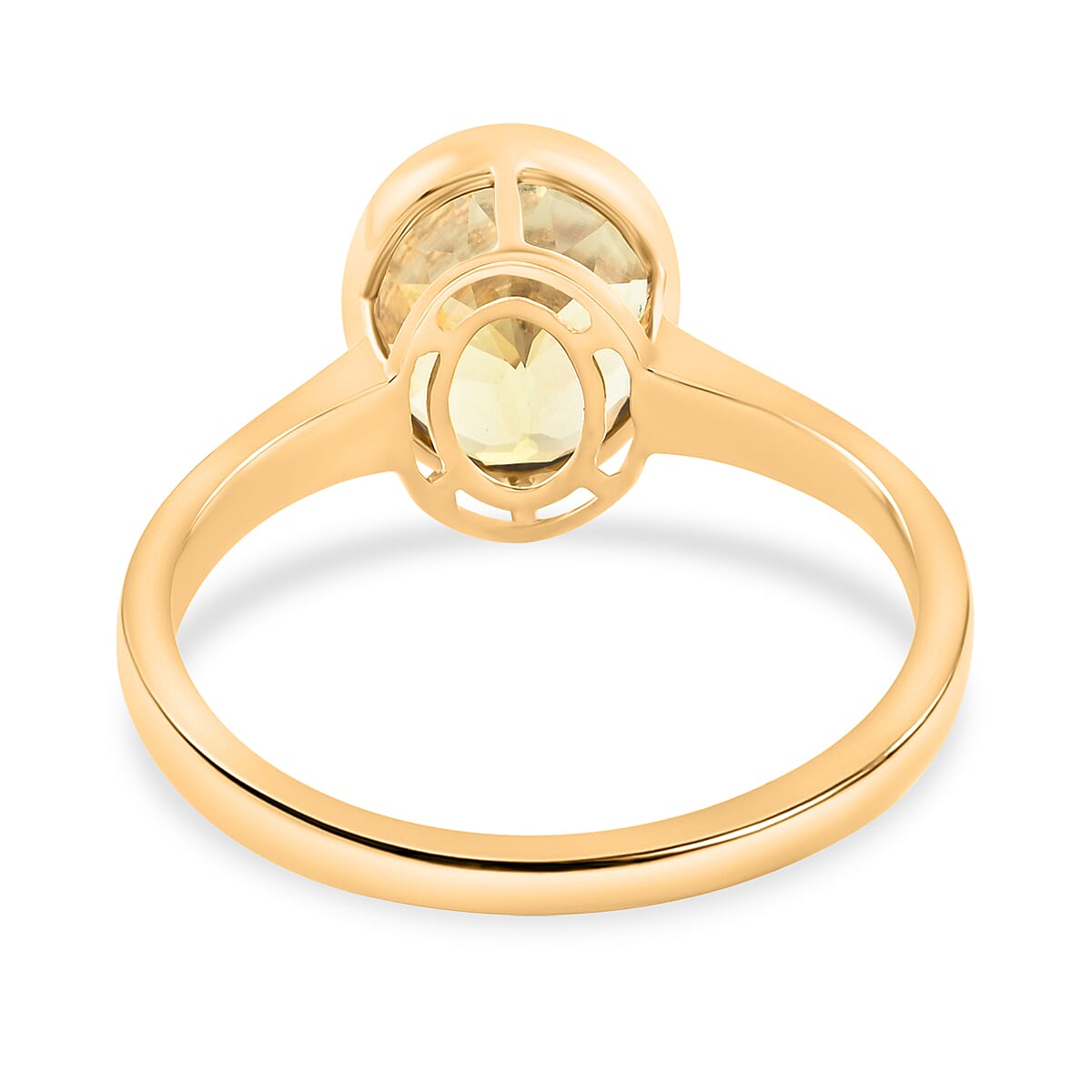 AAA Turkizite 3.15 ctw Solitaire Ring in 14K Yellow Gold (Size 9.0) image number 4
