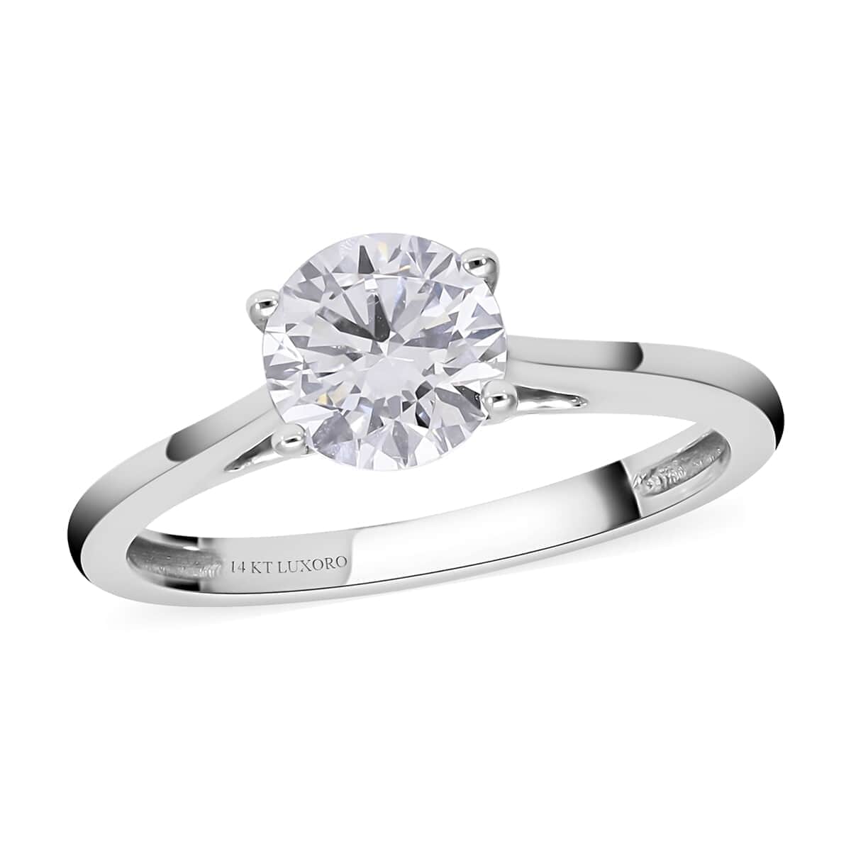 LUXORO 14K White Gold G-H SI Luxuriant Lab Grown Diamond Ring 2.40 Grams 1.00 ctw image number 0